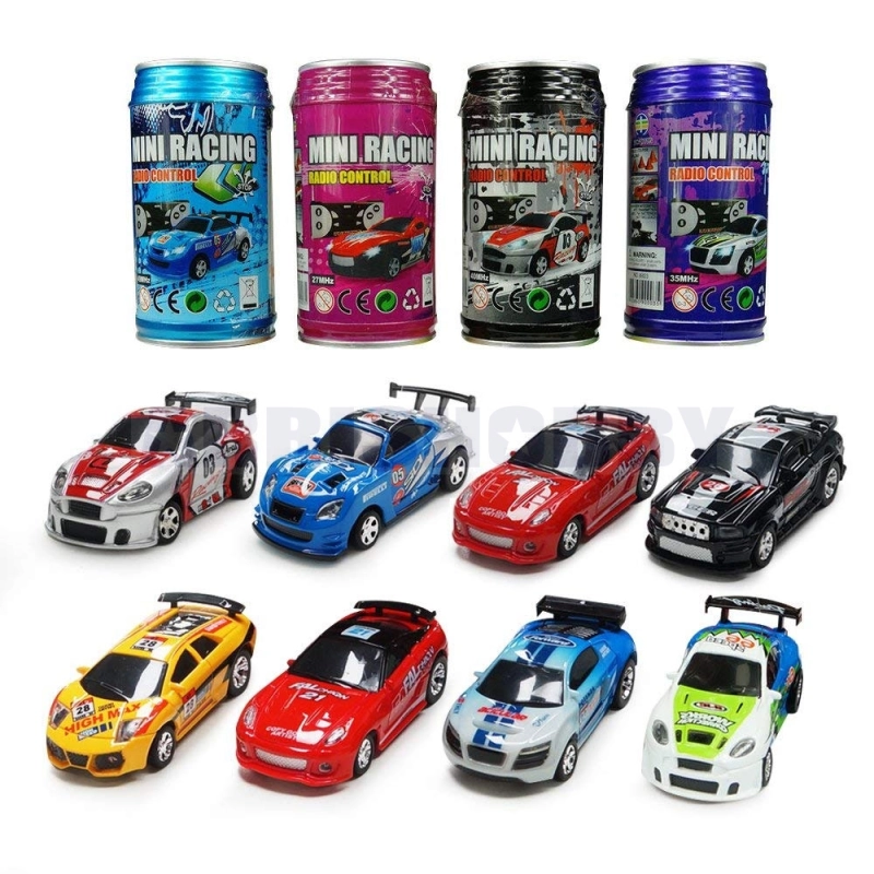 RCWING Multicolor Coke Can Mini RC Radio Remote Control Micro Racing Car Hobby Vehicle Toy Gift (1pcs)