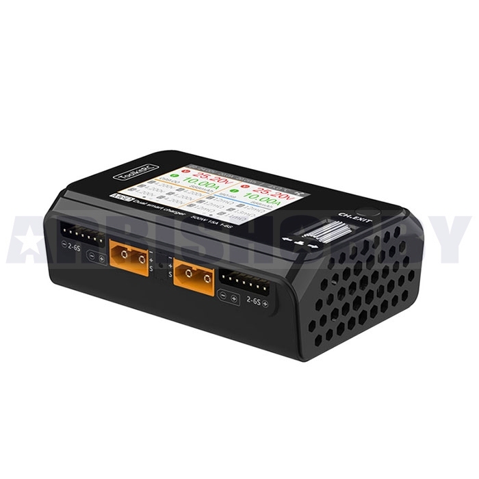 ToolkitRC M6D 500W 15A High Power Dual Smart Charger for 1-6S Lipo Battery