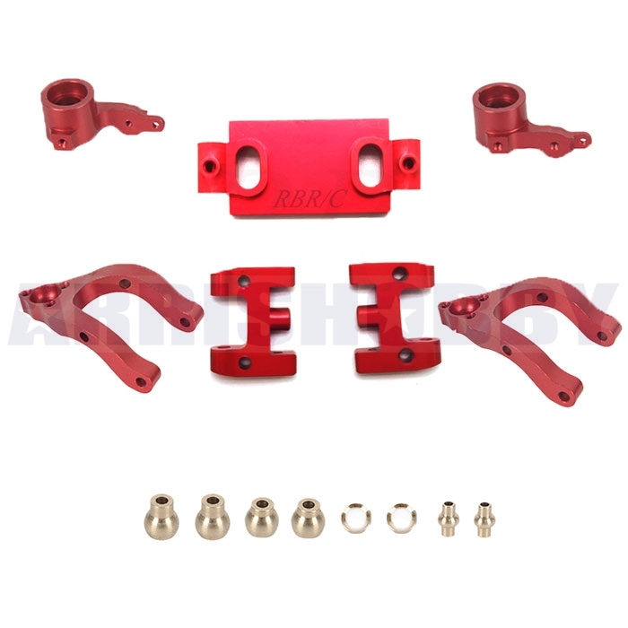 WPL D12 Upgrade Parts Metal Upper and Lower Swing Arm Steering Accessories