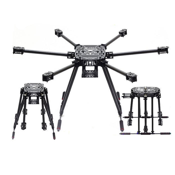 Lji ZD975 6-Axis 975mm Carbon Fiber Umbrella Folding Hexacopter Frame with Landing Gear