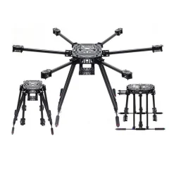 Lji ZD850 6-Axis 850mm Carbon Fiber Umbrella Folding Hexacopter Frame with Landing Gear