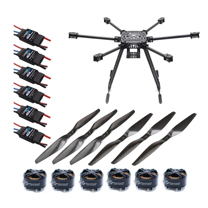 Lji ZD850 6-Axis 850mm Carbon Fiber Umbrella Folding Hexacopter Frame with Landing Gear