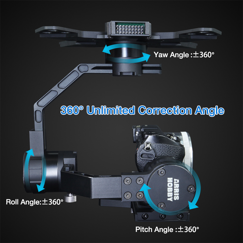 ZHAOYUN Plus 3 Axis brushless gimbal camera mount for drones 