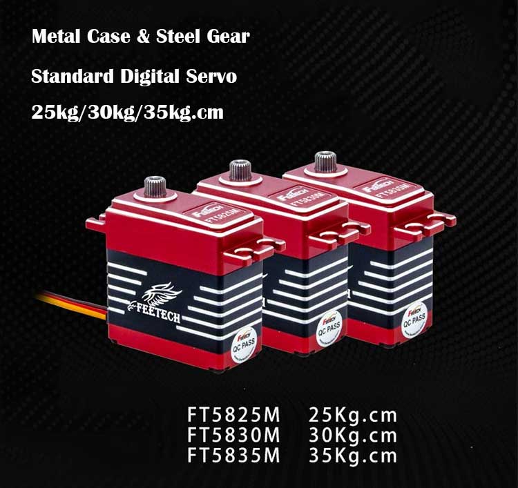 7.4V 25kg.cm 180 degree steel tooth iron core servo