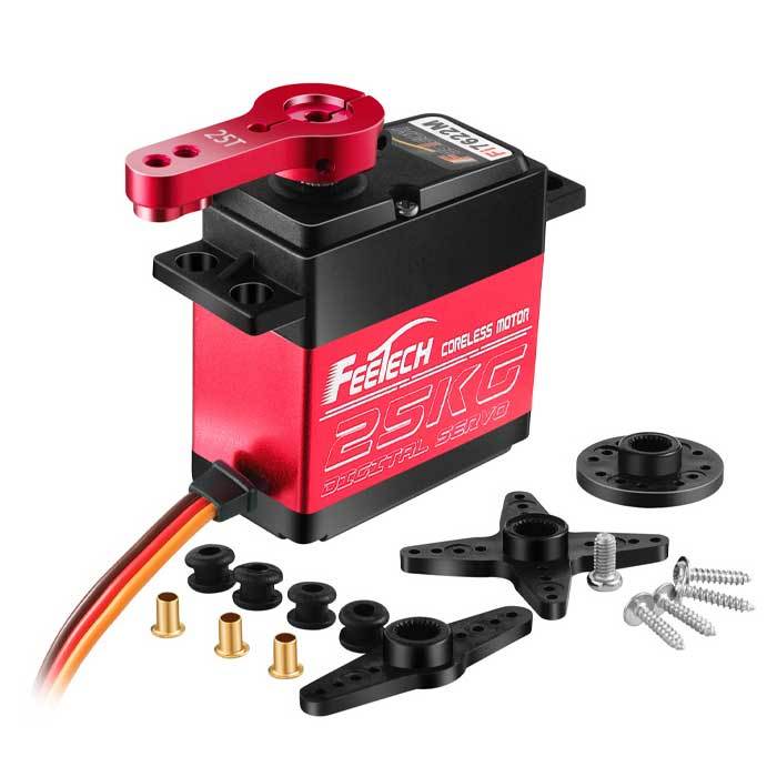 FEETECH FI7622M 180 Degree 25KG Metal Gear High Torque Digital RC Servo for RC Car Crawler SCX10 TRX4 Parts