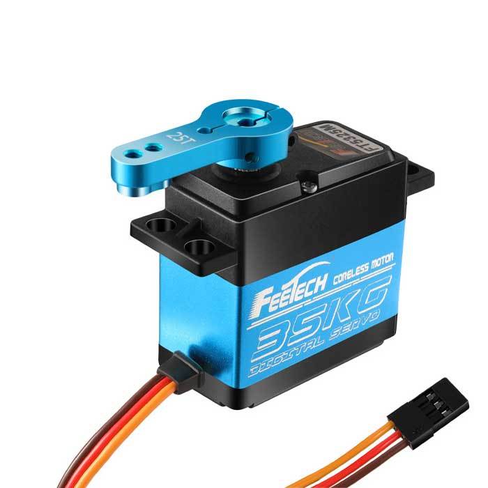 FEETECH FI7635M Steel Gear 7.4V 35kg/CM 0-180 Degree Rotation High Torque Digital Servo