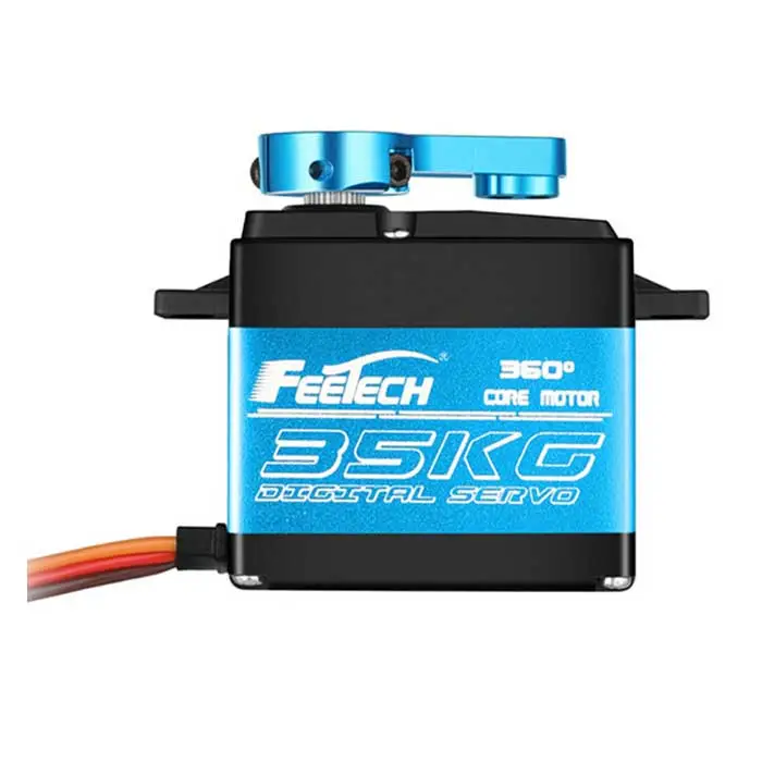 FEETECH FT6335M Steel Gear 7.4 V 35kg/cm Torque Digital Waterproof Servo 0-360 Degree Rotation for Robotic RC Car Crawler