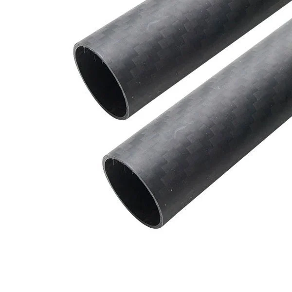 40mmx38mmx500mm 3K Roll Wrapped 100% Carbon Fiber 40mm Carbon Fiber Tube (2 PCS)
