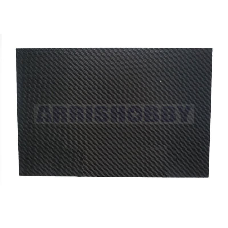 400X500X1.0MM 100% 3K Cross Grain Carbon Fiber Sheet Laminate Plate Panel 1mm Thickness (Matt Surface)