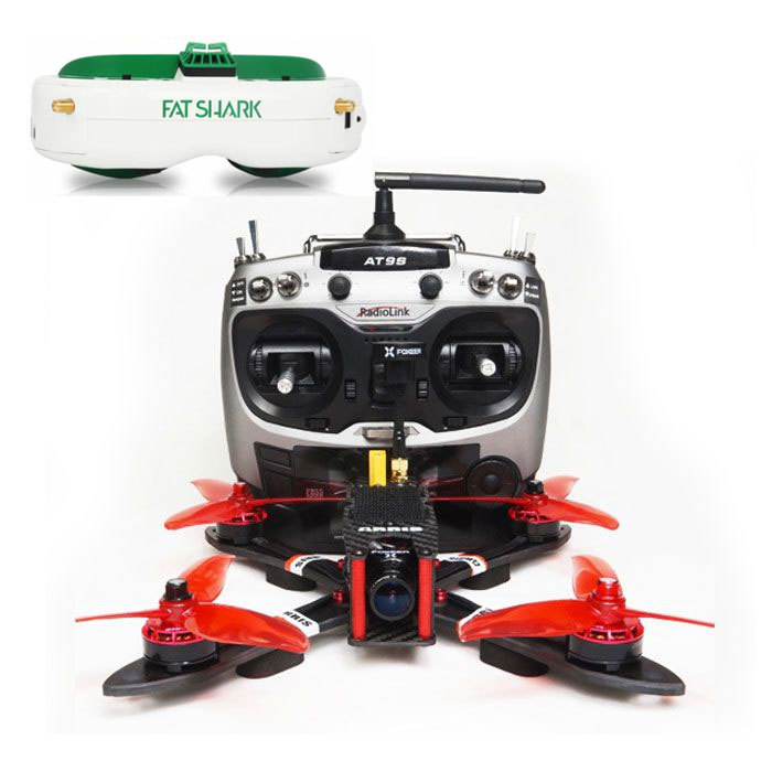 ARRIS X220 V2 Freestyle FPV Racing Drone RTF with Fatshark Attitude V6 OLED FPV Goggle