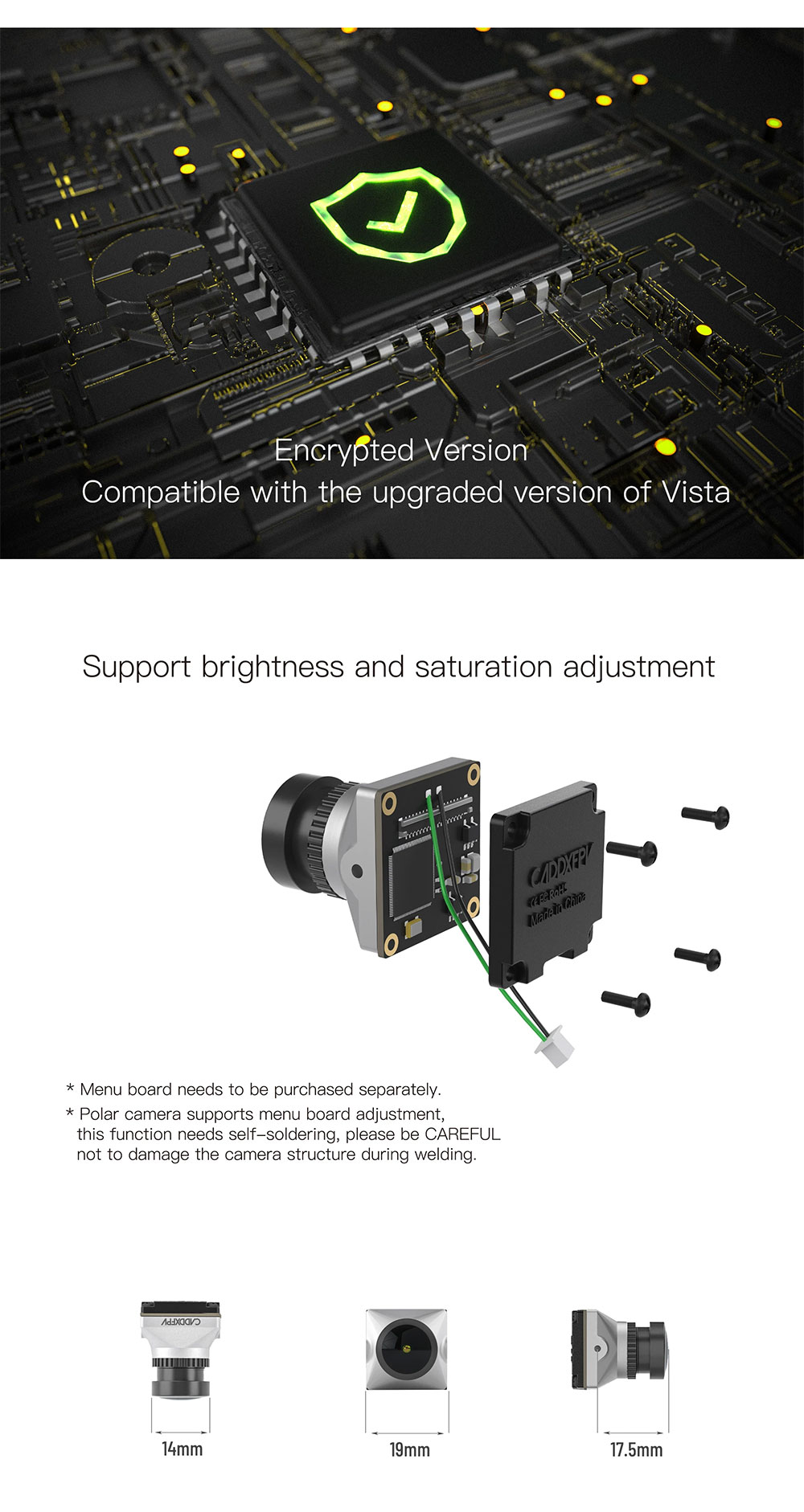 Caddx Polar starlight Digital HD FPV Camera