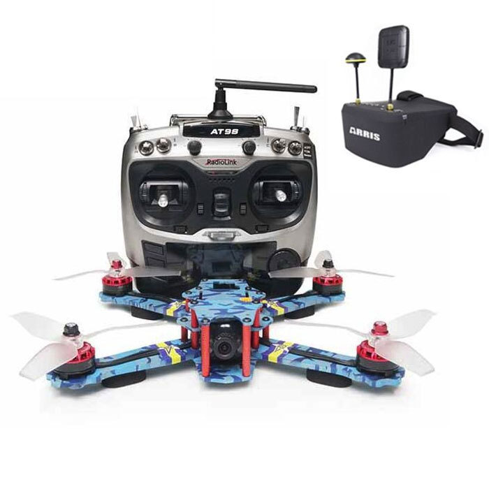 ARRIS C250 V2 250mm FPV Racing Drone RTF w/ Radiolink AT9S and EV800D FPV Goggle