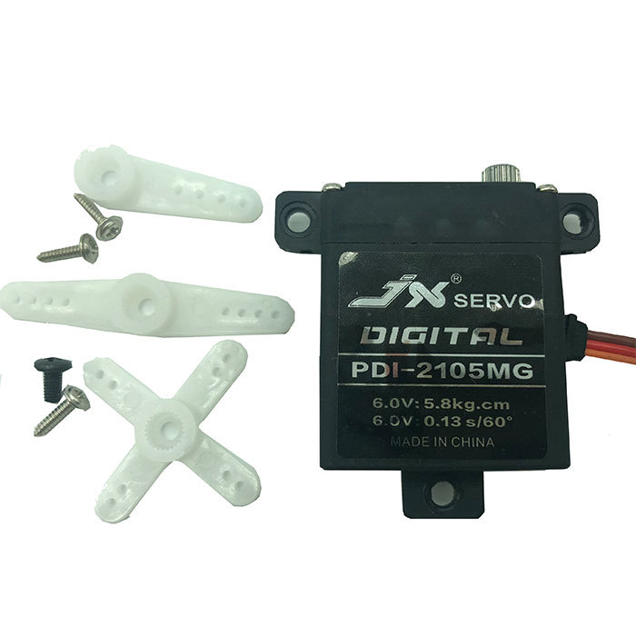 JX PDI-2105MG 21g Metal Gear Large Torque Digital Servo For RC Fixed Wing Airplane