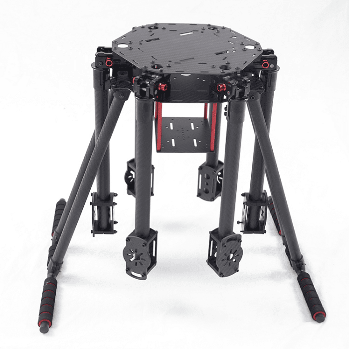 LJI ZD700 PRO 700MM 6 Axis Carbon Fiber Umbrella Folding Hexacopter Frame Kit with Landing Gear