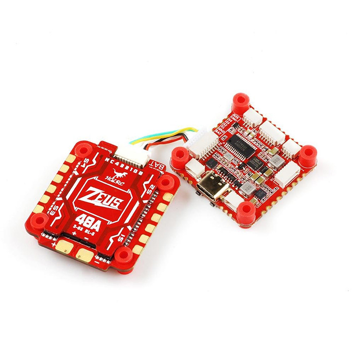 HGLRC Zeus F748 3-6S Stack F722 Flight Controller 48A 4in1 ESC