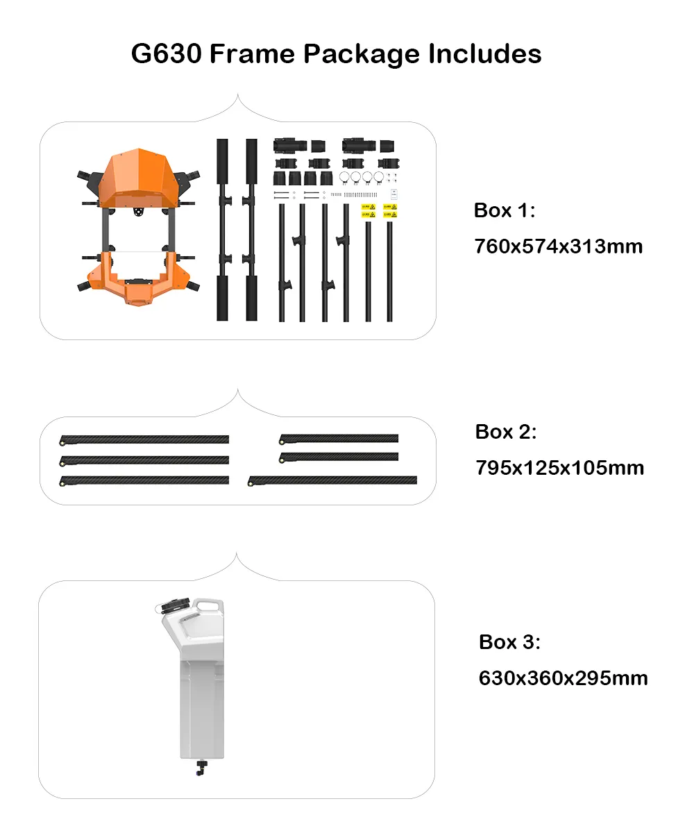 EFT G630 30L Agriculture Drone, the new X9-Plus power system has a double breakthrough in strength and efficiency 