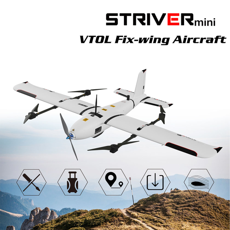 Makeflyeasy Striver (VTOL Version) Aerial Survey Carrier Fixed Wing UAV Aircraft Drone for Mapping PNP Version