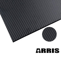 400X500X2MM 100% 3K Cross Grain Carbon Fiber Sheet Laminate Plate Panel 2mm Thickness (Matt Surface)