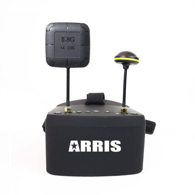 ARRIS EV800D 5inch 5.8g HD DVR 800 x 480 FPV Goggles w/ Receiver Built-in Battery