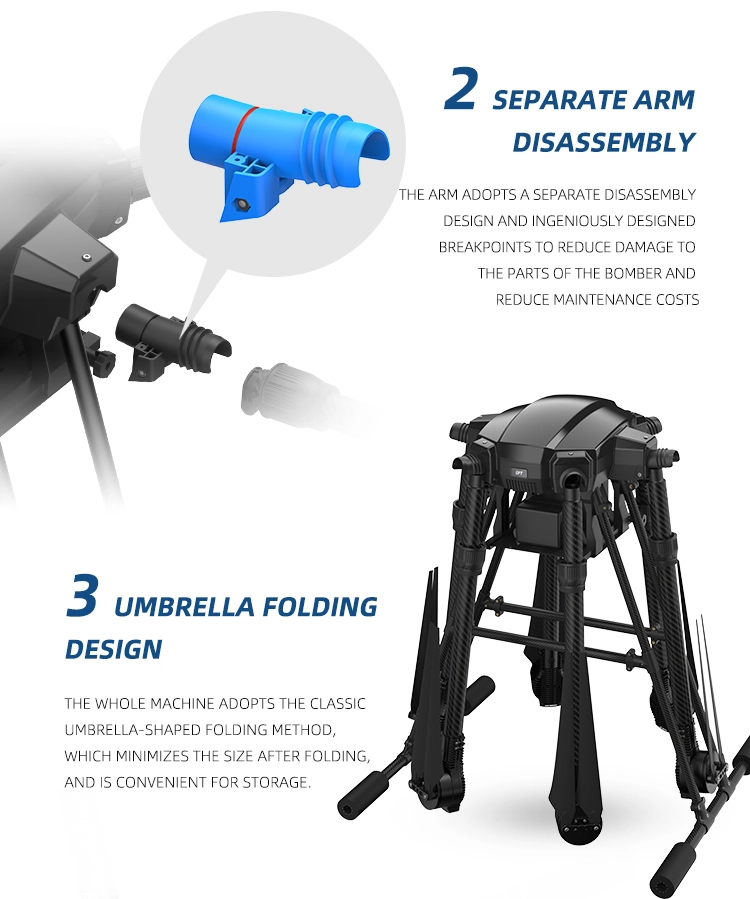 EFT X6120 Industrial Drone, SEPARATE DISASSEMBLY DESIGN AND INGENIOUSLY DESIGNED