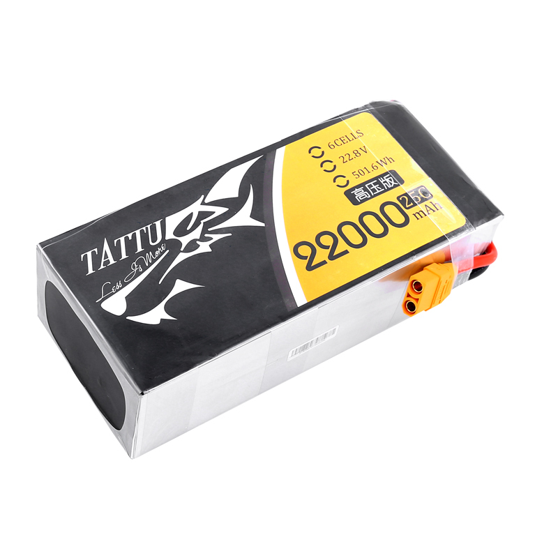 TATTU HV 22000mAh 25C 22.8V 6S1P High Voltage Lipo Battery Pack  for UAV Industrial Drone