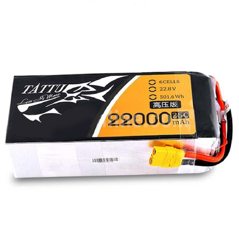 TATTU HV 22000mAh 25C 22.8V 6S1P High Voltage Lipo Battery Pack  for UAV Industrial Drone