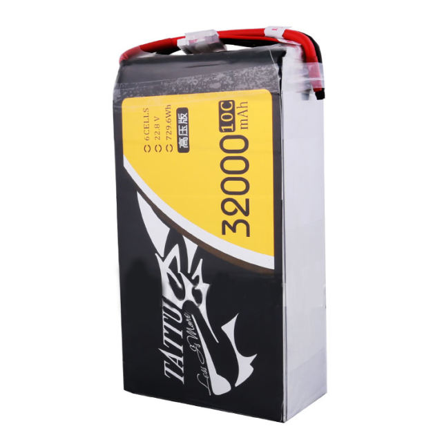 TATTU HV 32000mAh 10C 22.8V 6S1P High Voltage Lipo Battery Pack with XT90S for UAV Industrial Drone