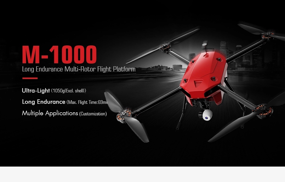 T-motor T-Drone, M-10OO Long Endurance Multi-Rotor Flight Platform Ultra-Light