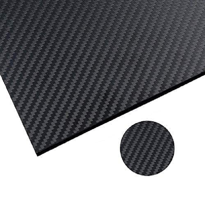 100X250X1.5MM 100% 3K Plain Weave Carbon Fiber Sheet Laminate Plate Panel 1.5mm Thickness