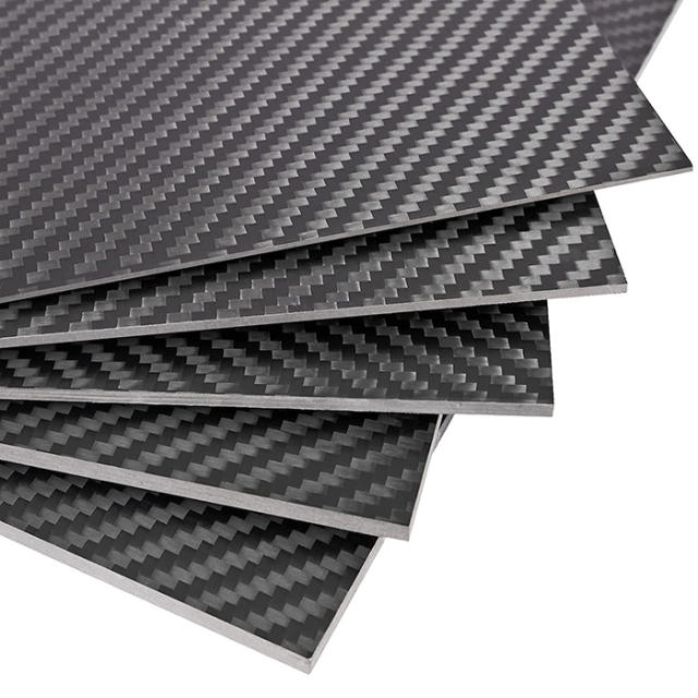 500X500X1.0MM100% 3K Plain Weave Carbon Fiber Sheet Laminate Plate Twill Weave Panel 1.0mm Thickness