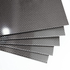 600X500X1.5MM 100% 3K Plain Weave Carbon Fiber Sheet Laminate Plate Twill Weave Panel 1.5mm Thickness Carbon Fiber