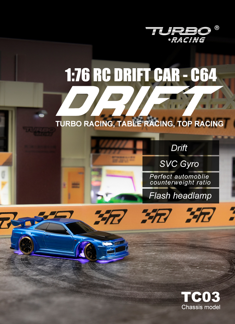 Turbo Racing 1:76 C64 Drift RC автомобиль с дистанционным управлением машина  RTR для детей и взрослых | AliExpress