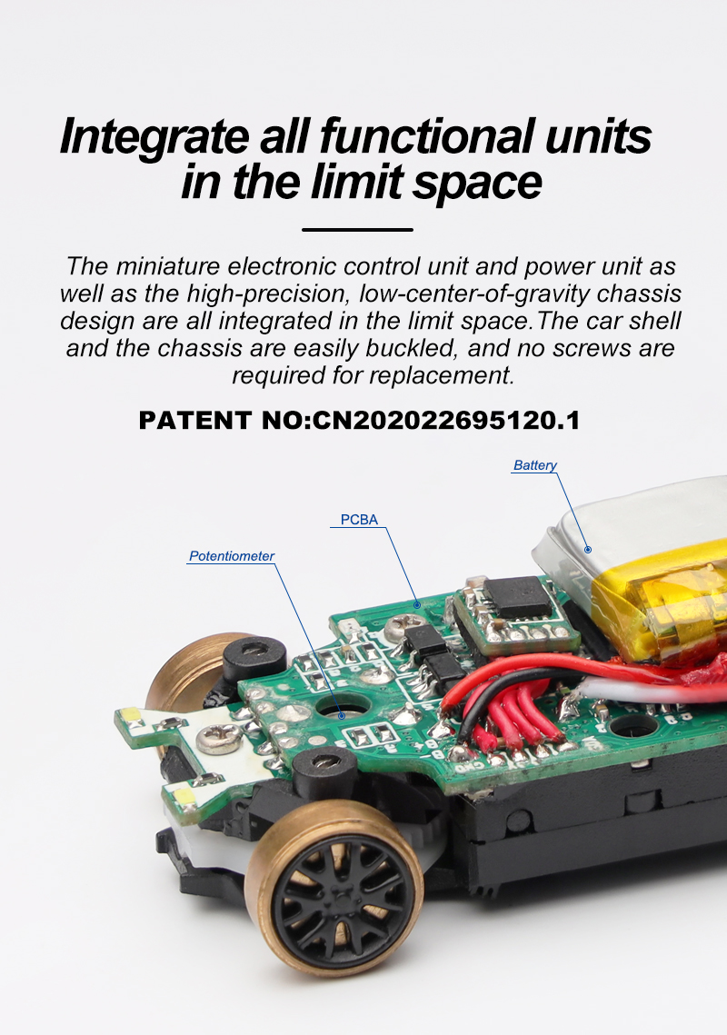 Mini Proportional Rc Car, C64 1:76 Rc Drift Car