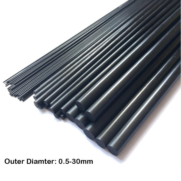 ARRIS High Quality Solid Carbon Fiber Rods (Multiple Sizes)