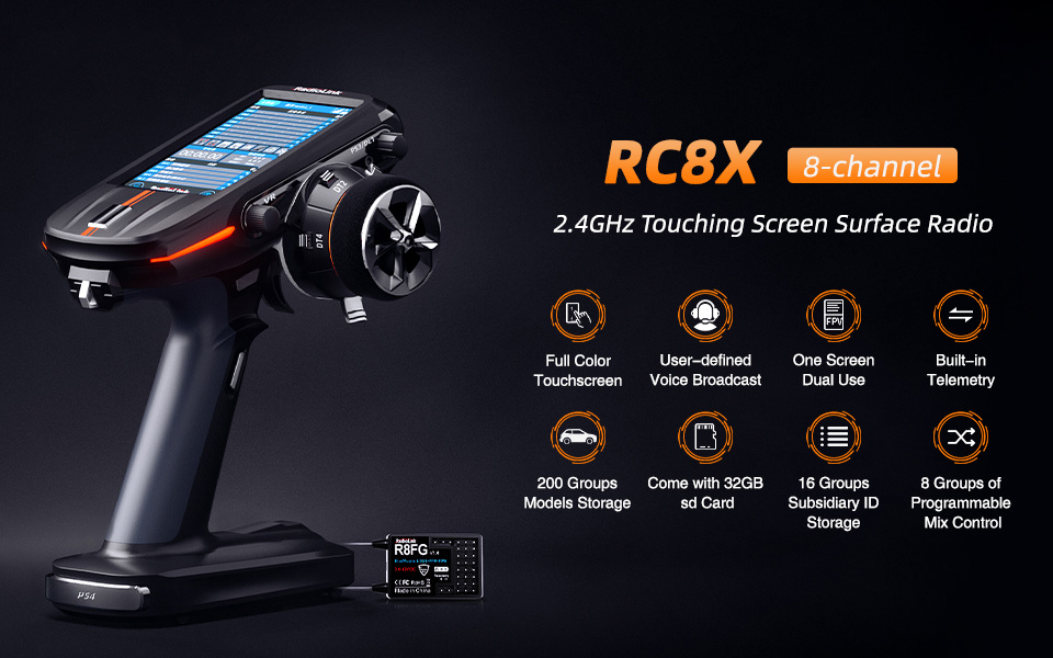 RADIOLINK 8CH RC8X Transmitter for rc CAR