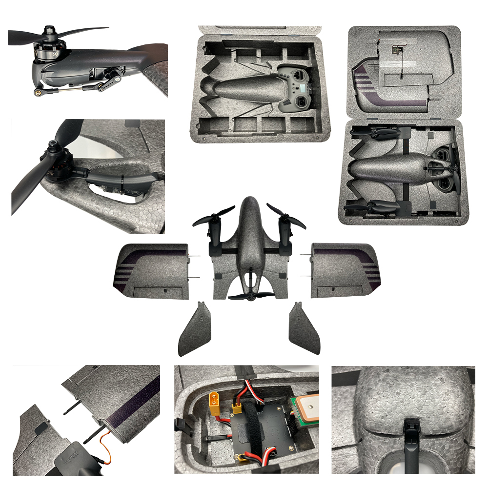Jumper XiaKe 800 Portable Fixed Wing Y3 Vertical Takeoff Wingspan 800mm FPV Aircraft Long Flight Airplanes
