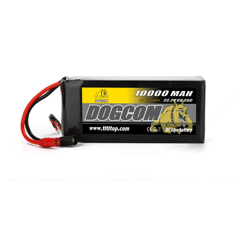 DOGCOM 10000mAh 6S 22.2V 25C DRONE UAV Lipo Battery