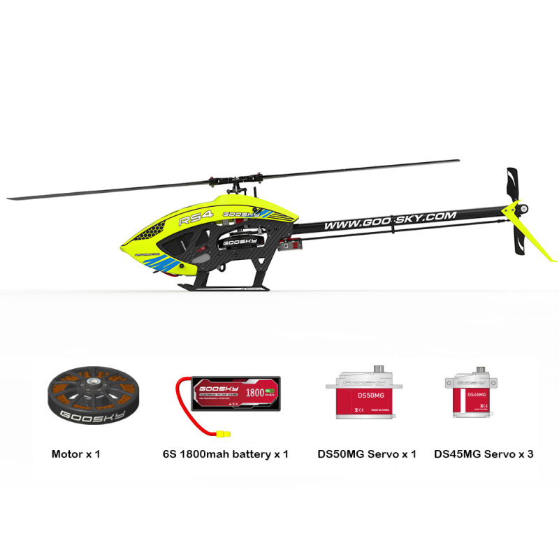 GOOSKY Legend RS4 RC Helicopter (Unassembled)-Yellow