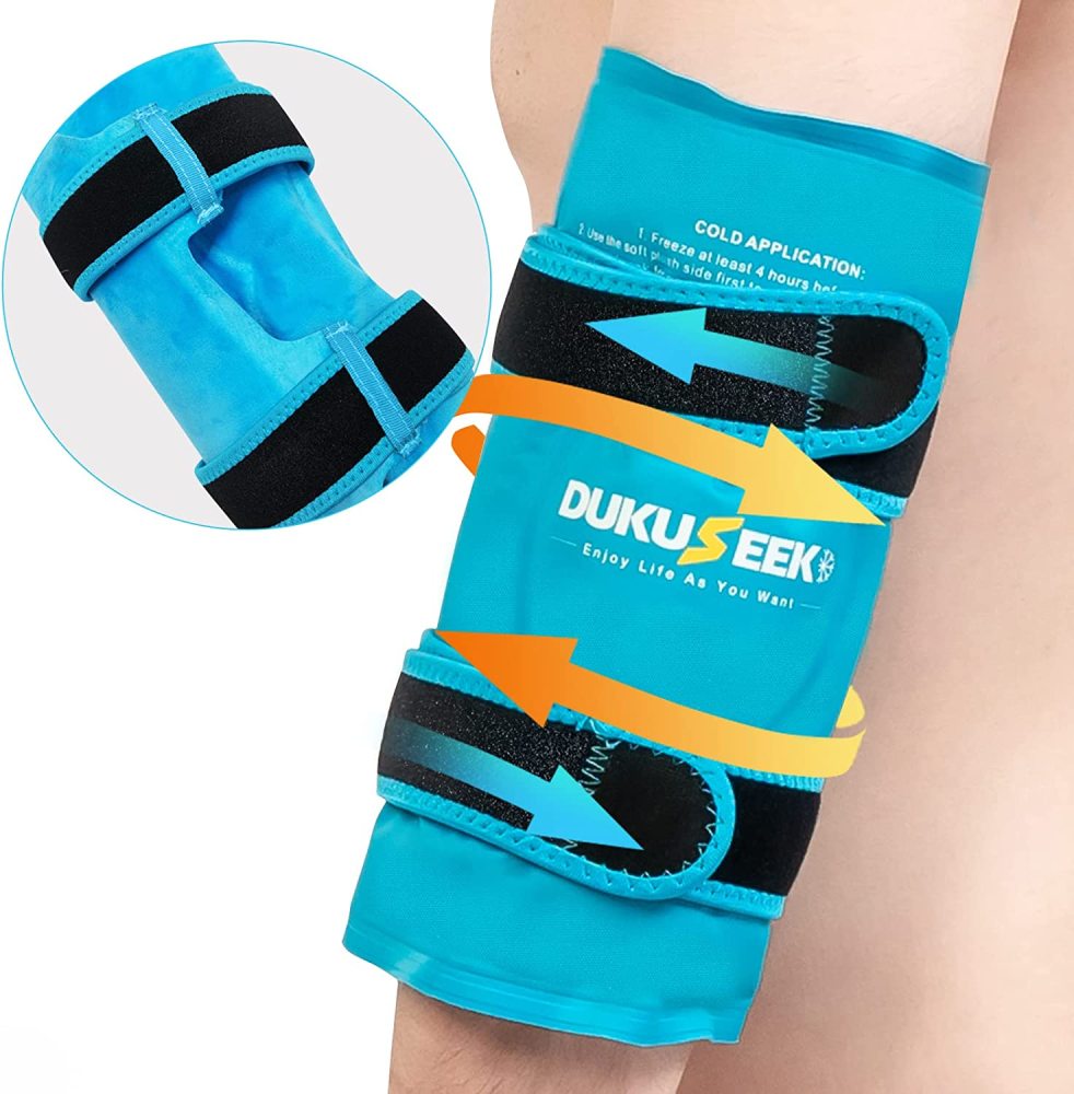 DUKUSEEK Elbow Ice Pack for Tendonitis and Tennis Elbow
