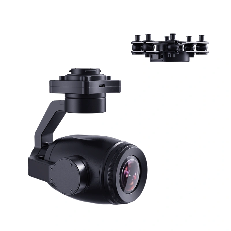 SIYI ZR30 4K 8MP Ultra HD 180X Hybrid 30X Optical Gimbal Camera with AI Smart Identify and Tracking 1/2.7" Sony Sensor HDR Starlight Night Vision 3-Axis Stabilizer UAV UGV USV Pod Payload for Drone Surveillance Inspection