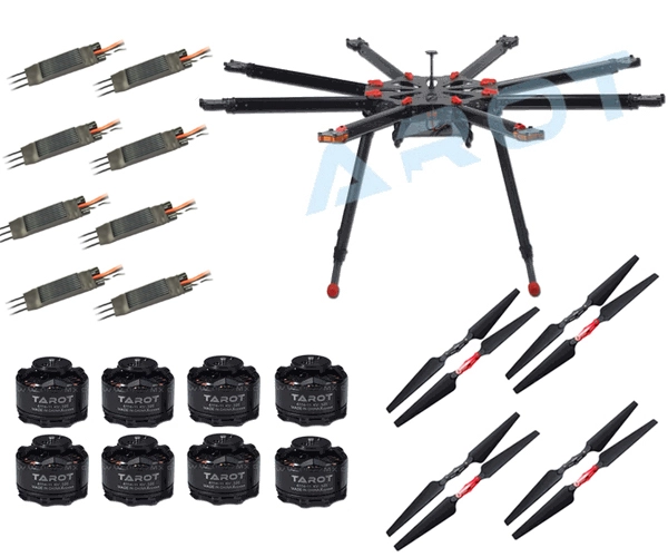 Tarot X8 8-Axis Octacopter TL8X000 Super Combo (Not Assembled)