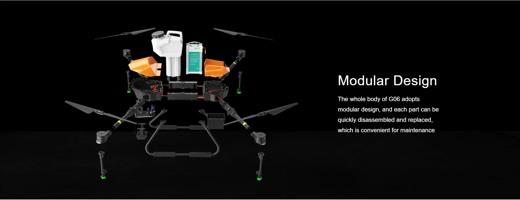 EFT G06 V2, GO6 adopts modular design, and each part can be quickly disassembled and replaced