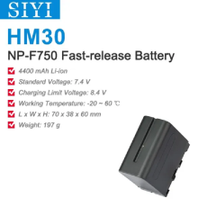 SIYI HM30 NP-F750 7.4V 4400 mAh Fast Release Battery