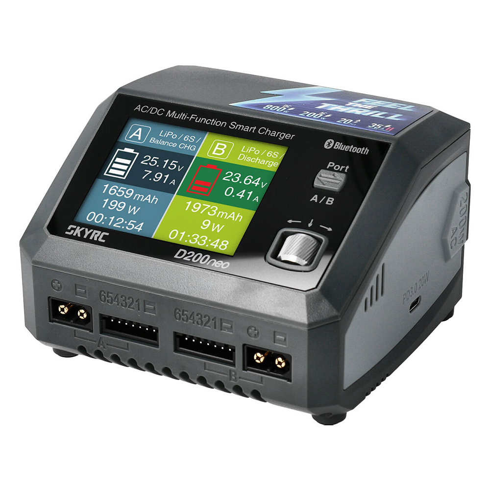 SkyRC D200neo AC 200W DC 800W Multi-Function Smart Charger