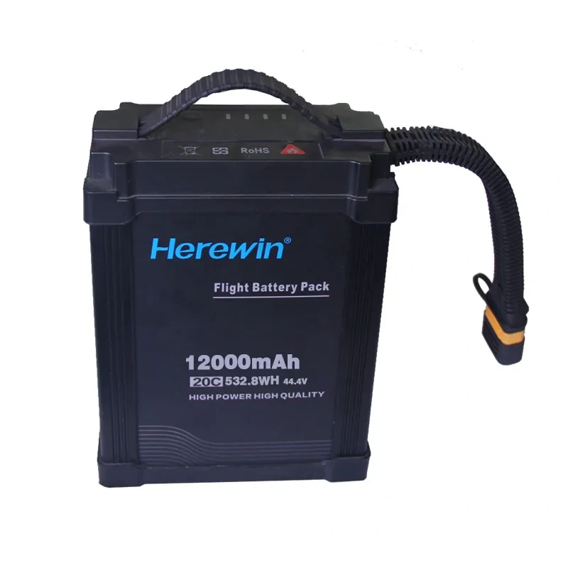 Herewin 12S 44.4V 12000mAh 16000mah 22000mah Lipo Battery for UAV Agriculture Spraying Drones