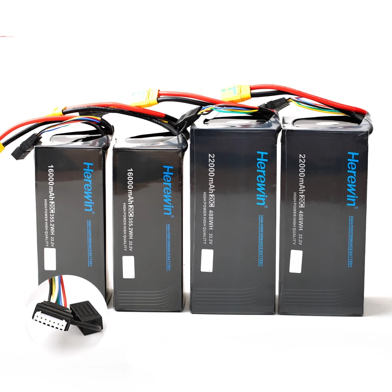 Herewin 6S 22.2V 12000mAh 16000mah 22000mah Lipo Battery for UAV RC Drones