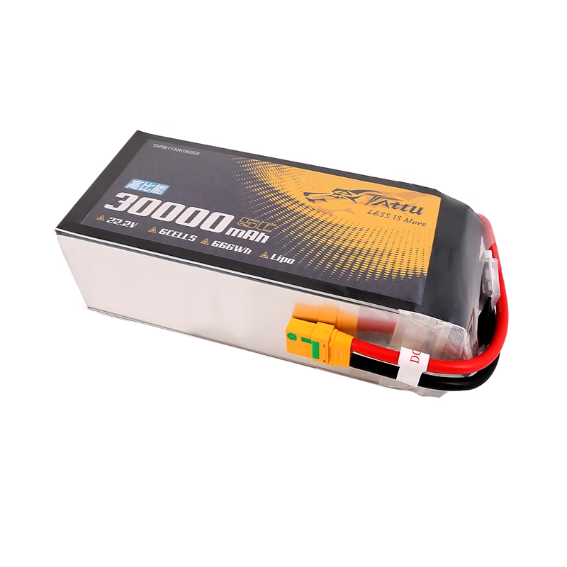 Tattu Semi-Solid 30000mah 6S 22.2V 5C Lipo Battery for UAV Agriculture Drones