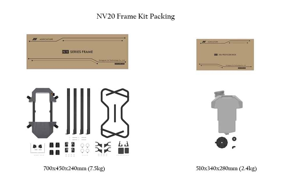 JIS NV16 16L Agriculture Drone, Zol Nmicidtaor 700x+50x2-0mm (7 Skg