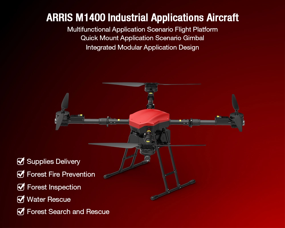 ARRIS M1400 Industrial Drone, ARRIS M140O Industrial Applications Aircraft Multifunctional Application Scenario Flight Platform Quick Mount