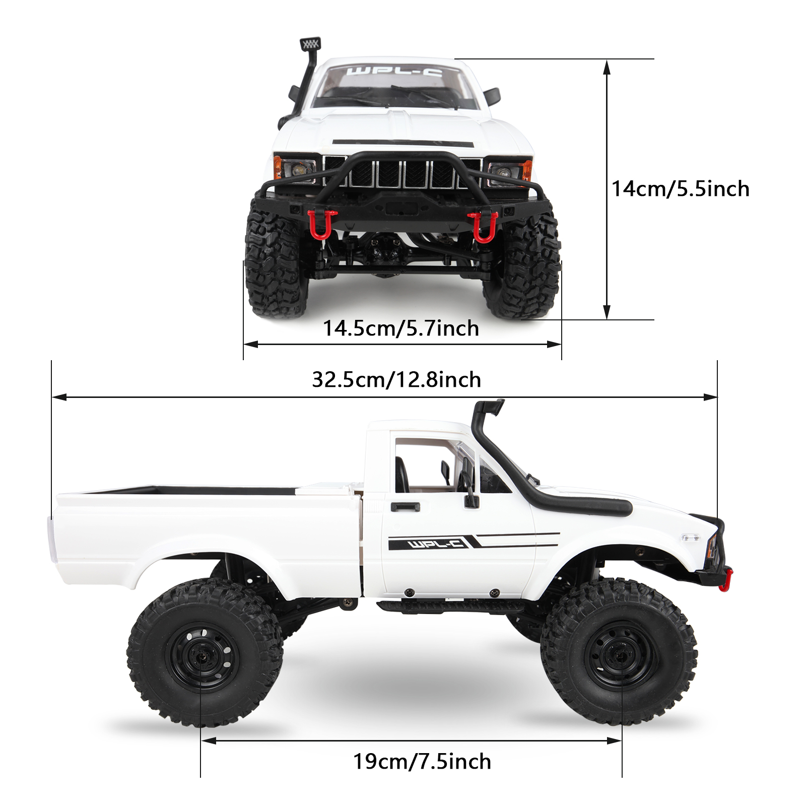 WPL C24-1 1:16 2.4G 4WD Off-Road RC Truck Military Car Crawler